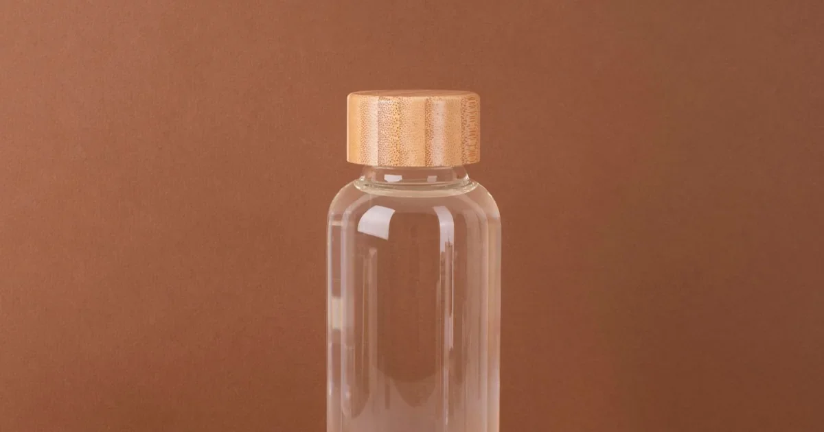 tube en verre avec bouchon
